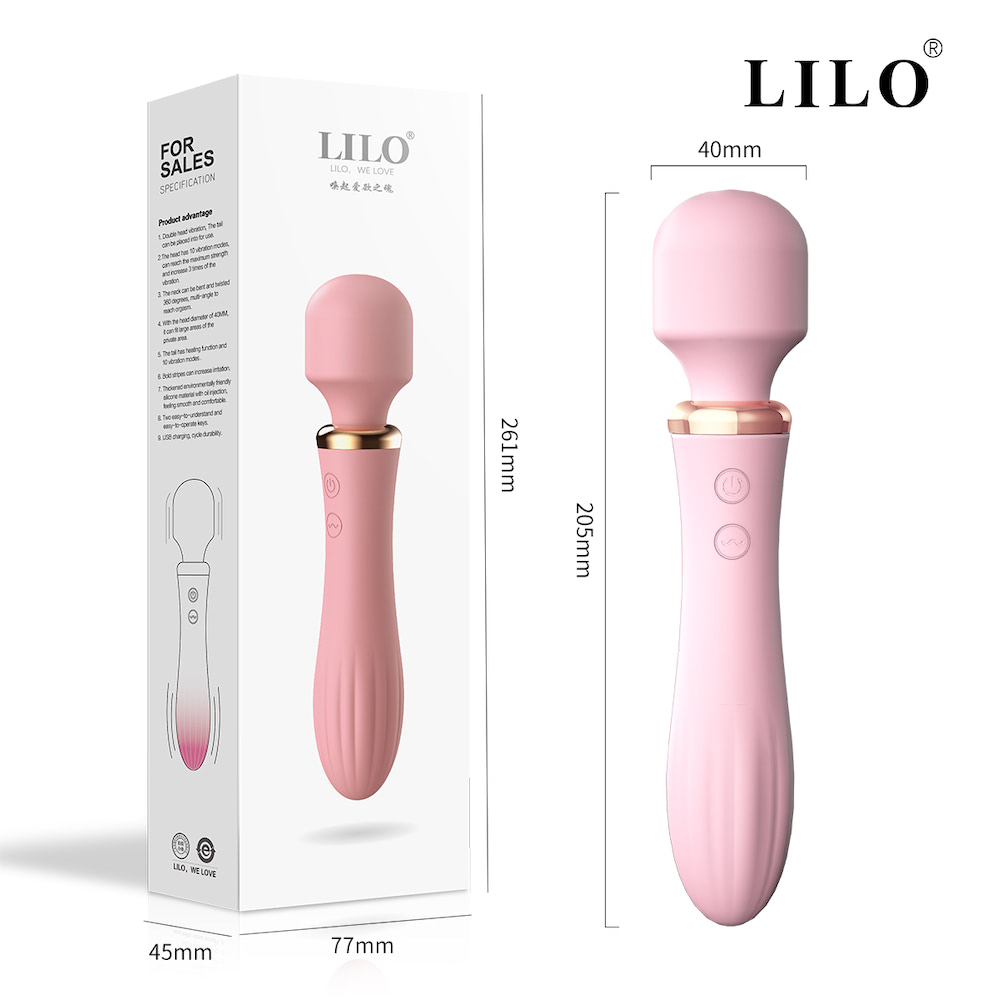 Vibrador Varinha Mágica Recarregável com aquecimento e dupla estimulação - Image 6