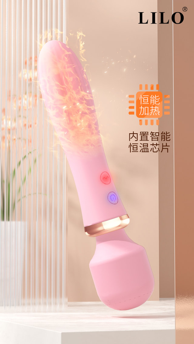 Vibrador Varinha Mágica Recarregável com aquecimento e dupla estimulação - Image 3