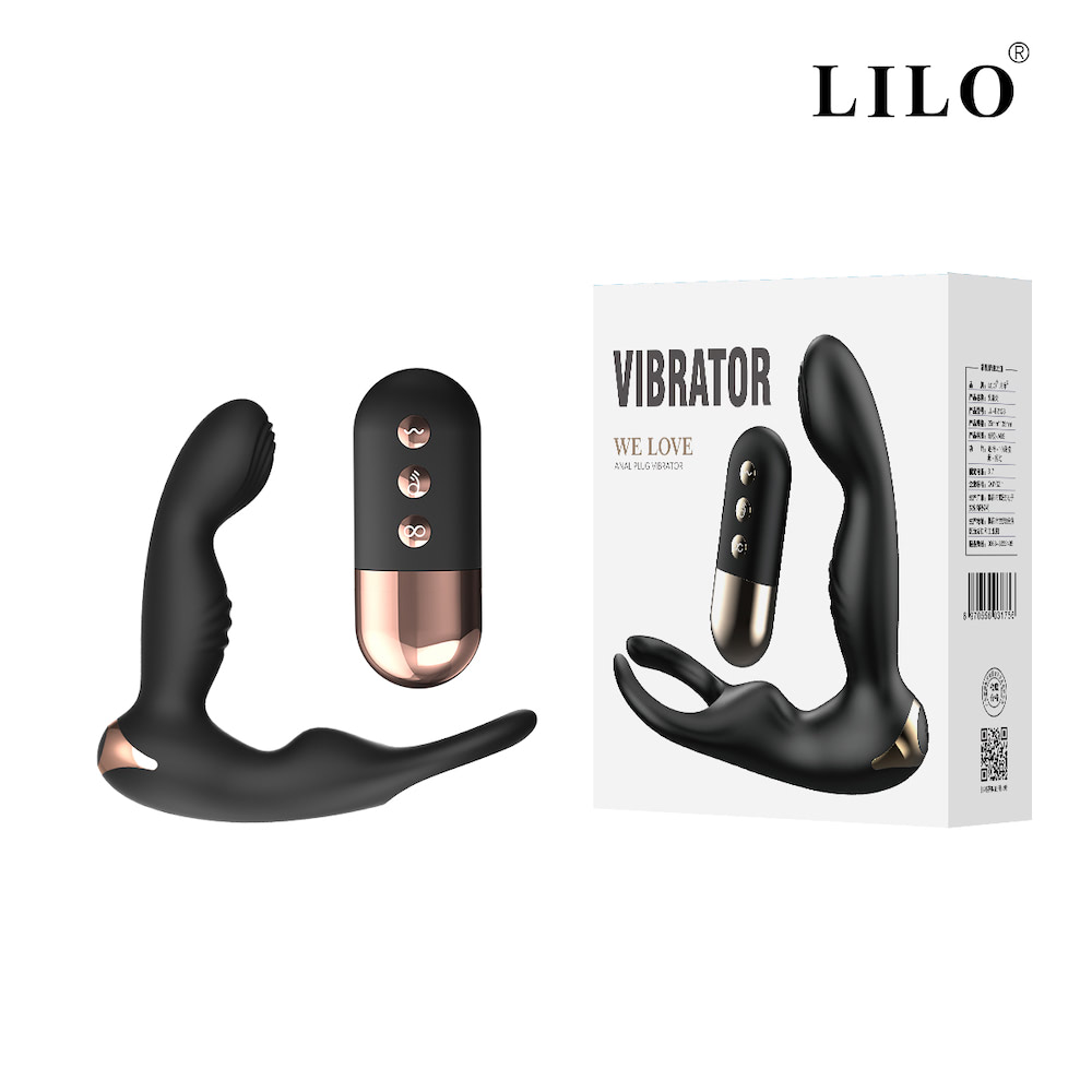 Massageador de próstata com 10 modos de pulsação e 10 modos de vibração com controle wireless
