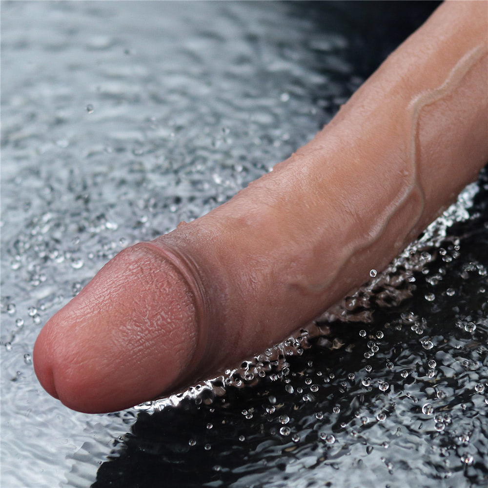 Prótese Realista Silicone Platinum Real Softee com 10 modos de vibração - Image 9