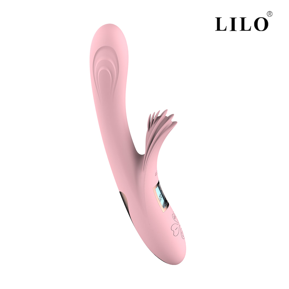Vibrador de Ponto G e Clitóris estilo Língua com aquecimento 10 modos de vibração e tela LCD - Image 7