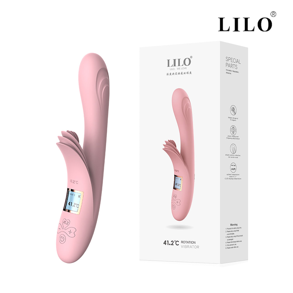 Vibrador de Ponto G e Clitóris estilo Língua com aquecimento 10 modos de vibração e tela LCD - Image 8